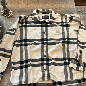 Carhartt Black and Cream Checkered Shirt